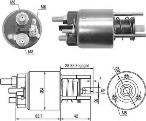 940113050453 Magneti Marelli Тягове реле стартера