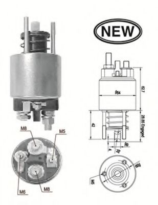 940113050556 Magneti Marelli Тягове реле стартера