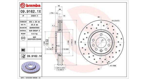 360406008202 Magneti Marelli Тормозной диск