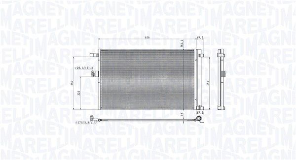 350203104900 Magneti Marelli Радиатор кондиционера