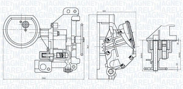 351516000102 Magneti Marelli Масляный насос
