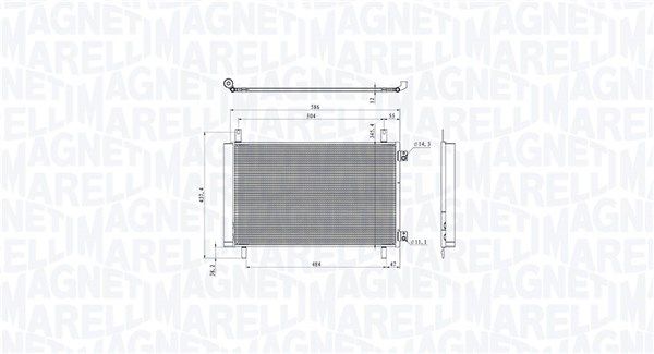 350203105500 Magneti Marelli Радиатор кондиционера