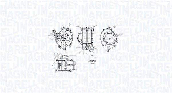 069412759010 Magneti Marelli Вентилятор салону