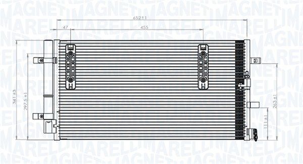 350203827000 Magneti Marelli Радиатор кондиционера