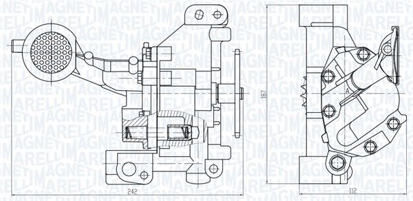 351516000109 Magneti Marelli Масляный насос
