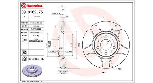 360406008205 Magneti Marelli Тормозной диск