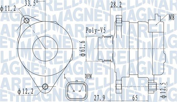 063732016010 Magneti Marelli Генератор