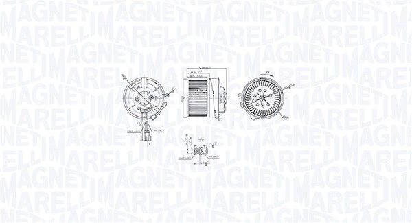 069412766010 Magneti Marelli Вентилятор салону