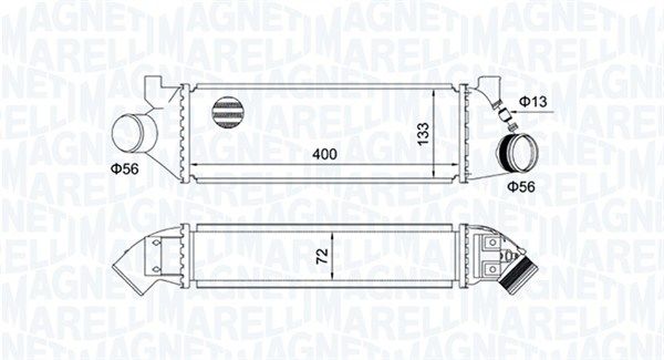 351319204950 Magneti Marelli Інтеркулер для Ford Transit