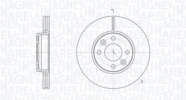 361302040632 Magneti Marelli Тормозной диск