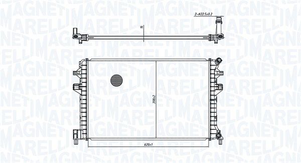 350213166300 Magneti Marelli Радиатор охлаждения двигателя