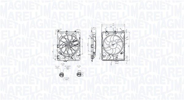 069422849010 Magneti Marelli Вентилятор системи охолодження двигуна