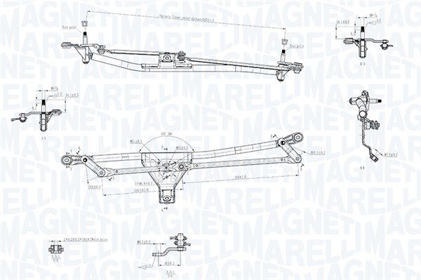 085570721010 Magneti Marelli Трапеция стеклоочистителя
