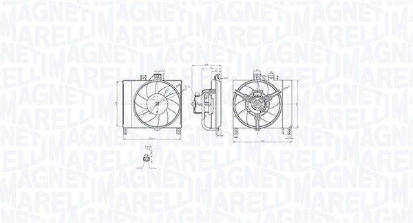 069422873010 Magneti Marelli Вентилятор системи охолодження двигуна