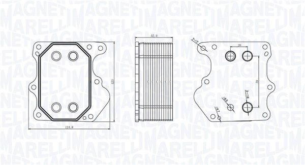 350300000500 Magneti Marelli Оливний радіатор двигуна