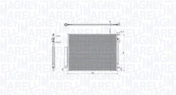 350203104400 Magneti Marelli Радиатор кондиционера