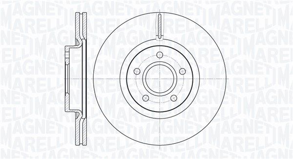 361302040134 Magneti Marelli Гальмівний диск