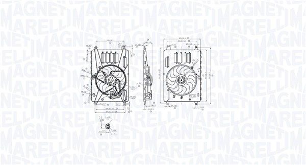 069422857010 Magneti Marelli Вентилятор системы охлаждения двигателя