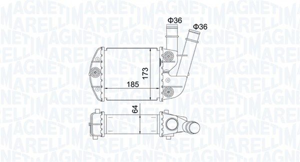 351319204620 Magneti Marelli Інтеркулер для Fiat Panda