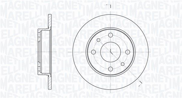 361302040169 Magneti Marelli Тормозной диск