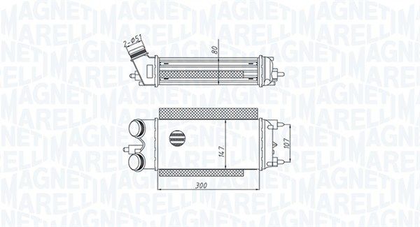 351319205290 Magneti Marelli Інтеркулер для Ford Fiesta