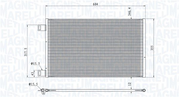 350203860000 Magneti Marelli Радиатор кондиционера