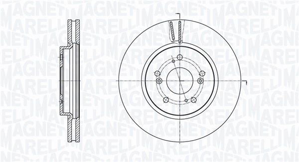 361302040584 Magneti Marelli Гальмівний диск для Honda CR-V