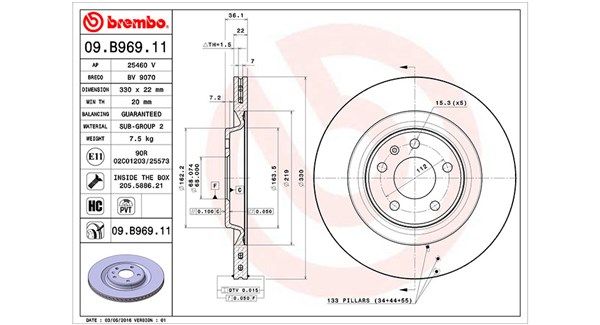 360406127201 Magneti Marelli Тормозной диск