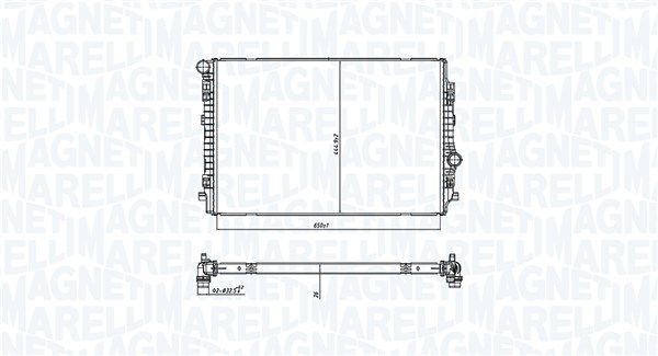 350213220200 Magneti Marelli Радиатор охлаждения двигателя