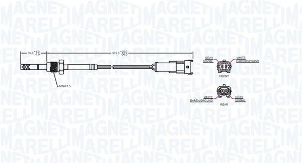 172000223010 Magneti Marelli Датчик температуры выхлопных газов