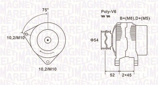 063731496010 Magneti Marelli Генератор