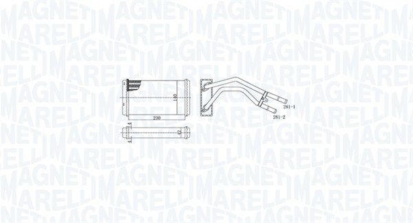 350218477000 Magneti Marelli Радиатор печки